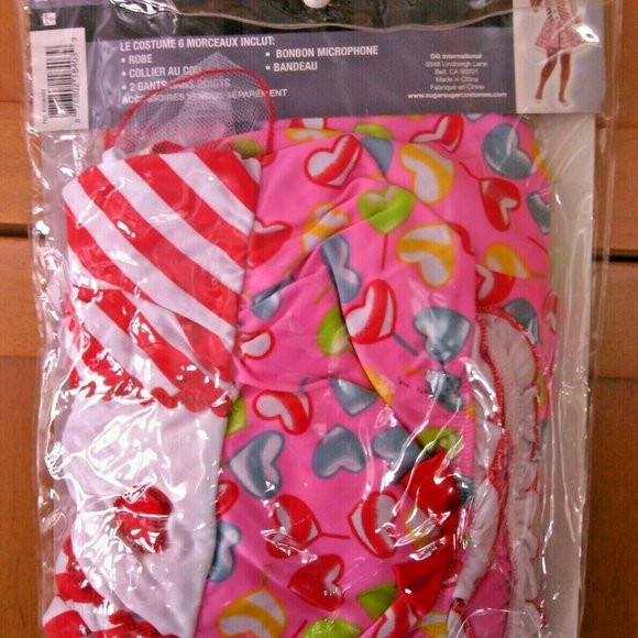 Kids Lollipop Sensation Sugar Sugar Size 7-9 Candy Girl Fancy Dress Up Halloween - Picture 7 of 16